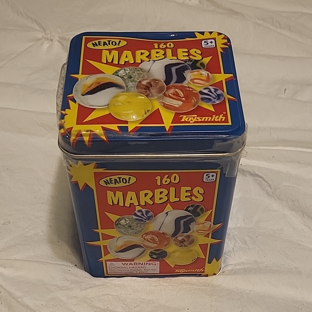 SMITH Blue Puzzle Tin for Marbles